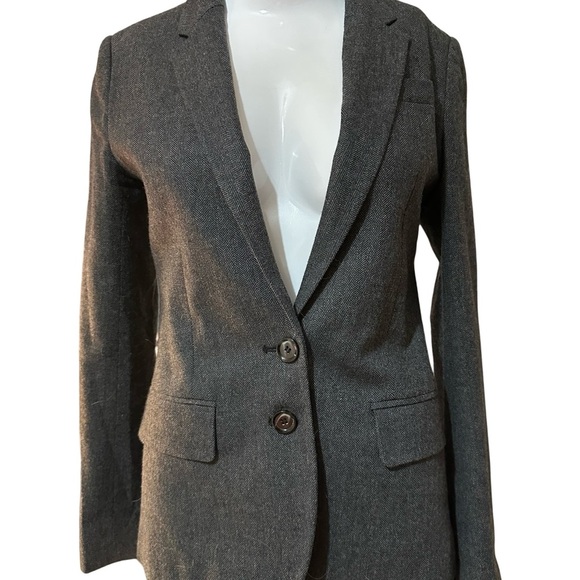 French Connection Gray Tailored Blazer with Notched Lapels - Picture 5 of 6